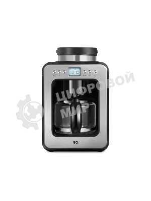 Кофеварка капельная BQ CM7001 серебристый/черный, исп. кофе - молотый/зерновой, 0.6 л, 600 Вт