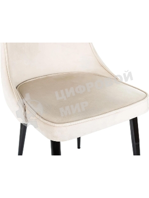 Стул для дома Бюрократ CH-K4 бежевый Holland 06 металл черный на ножках