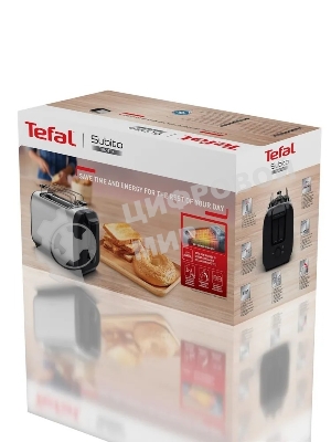 Тостер Tefal Express Metal TT5S1DE0, серебристый/черный 7211419524