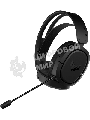 Гарнитура ASUS TUF Gaming H1 Wireless чёрный, беспроводная + проводная, USB/USB-C, до 15 ч, виртуальный 7.1, шумоподавление микрофона