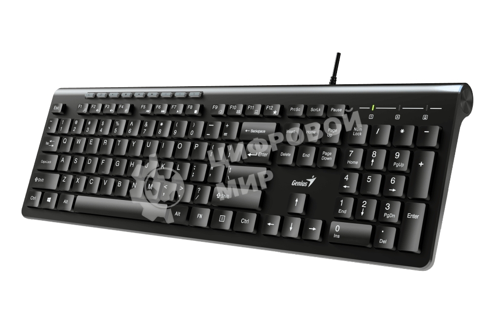 Клавиатура проводная Genius SlimStar 230II 31310048402, USB, черный