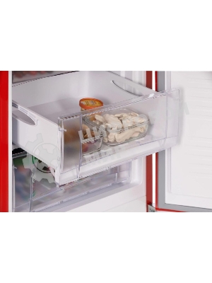 Холодильник Nordfrost NRB 162NF R красный двухкамерный 205/105 л морозилка снизу