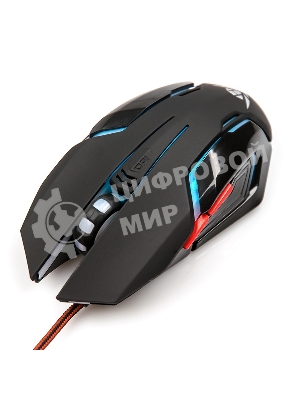 Мышь проводная Nakatomi MOG-20U черный, 2400 dpi, USB, кнопки - 6