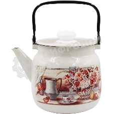 Чайник для плиты ЛЫСЬВА 2713П2/4Жм Летний этюд эмал 3,5 л