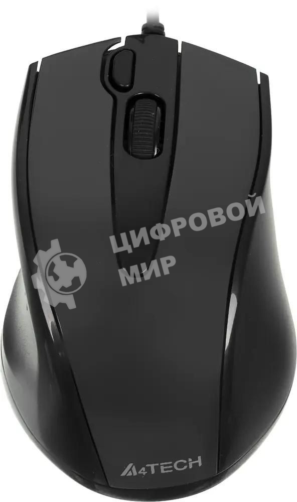 Мышь проводная A4Tech N-500F серый глянец/черный, 1200 dpi, USB, кнопки - 4