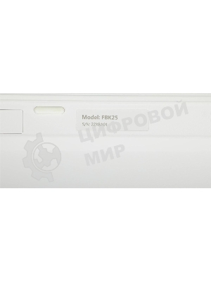 Клавиатура беспроводная A4Tech Fstyler FBK25, USB, Bluetooth/Радиоканал, белый/серый