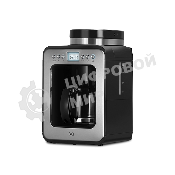 Кофеварка капельная BQ CM7001 серебристый/черный, исп. кофе - молотый/зерновой, 0.6 л, 600 Вт