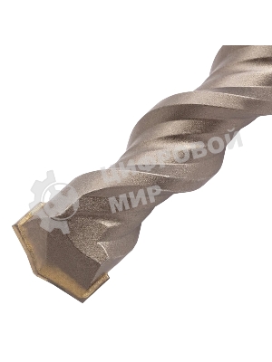 Бур по бетону Denzel двойная спираль, Cobalt W-tip, 20x600 мм, SDS PLUS