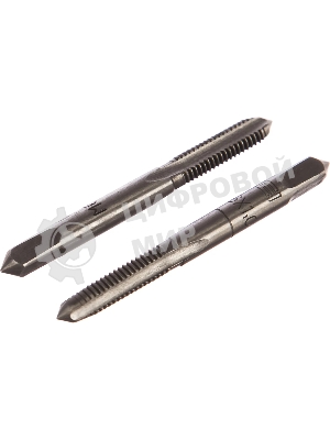 Метчик ручной Сибртех М6 х 1,0 мм, комплект из 2 шт.