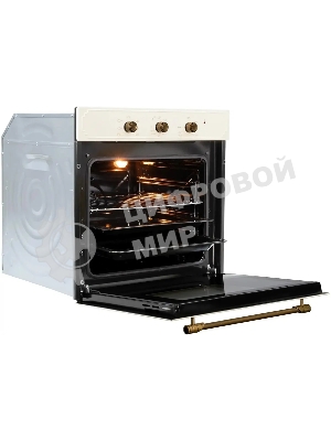 Духовой шкаф электрический встраиваемый Zigmund & Shtain E 137 X бежевый