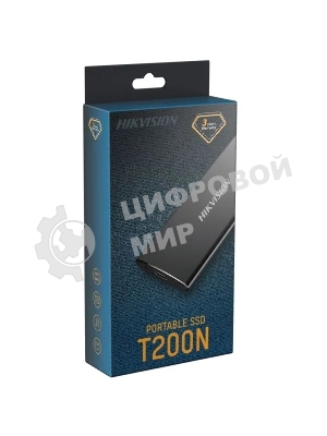 Внешний SSD Hikvision HS-ESSD-T200N, 512G, USB Type-C 3.1, R/W 450 МБ/с / 400 МБ/с, черный