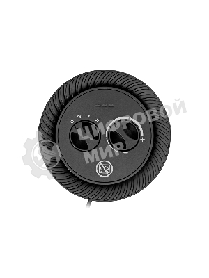 Тепловентилятор керамический Denzel DTFC-1200S, черный, 600/1200 Вт, 12 м2, 3 режима, термостат