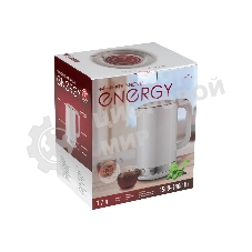 Чайник электрический Energy E-218 белый, диск 1.7 л