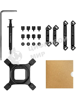 Кулер для процессора DEEPCOOL AK620 G2 LGA1851/1700/1200/115X/AM5/AM4 (8шт/кор, TDP 260W, PWM, DUAL Fan 120мм, 6 тепл. трубок, Copper Base, Wood-grain top cover, черный) RET (R-AK620G2-BKNNMN-GJD)