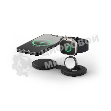 Переносное зарядное устройство Satechi Qi2 OntheGo 2-in-1 Wireless Charger, черный