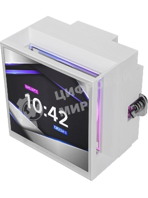 Водяное охлаждение для процессора Thermalright Hyper Vision 360 (360mm, LED, White, ARGB/Fans: 3x120mm, 69CFM, 27dBA, 2150RPM/Pump height 68mm, 6400RPM, Rad thickness 27mm/S: 1700, 1200, 1851, 115X, 2011, 2066, AM5, AM4)