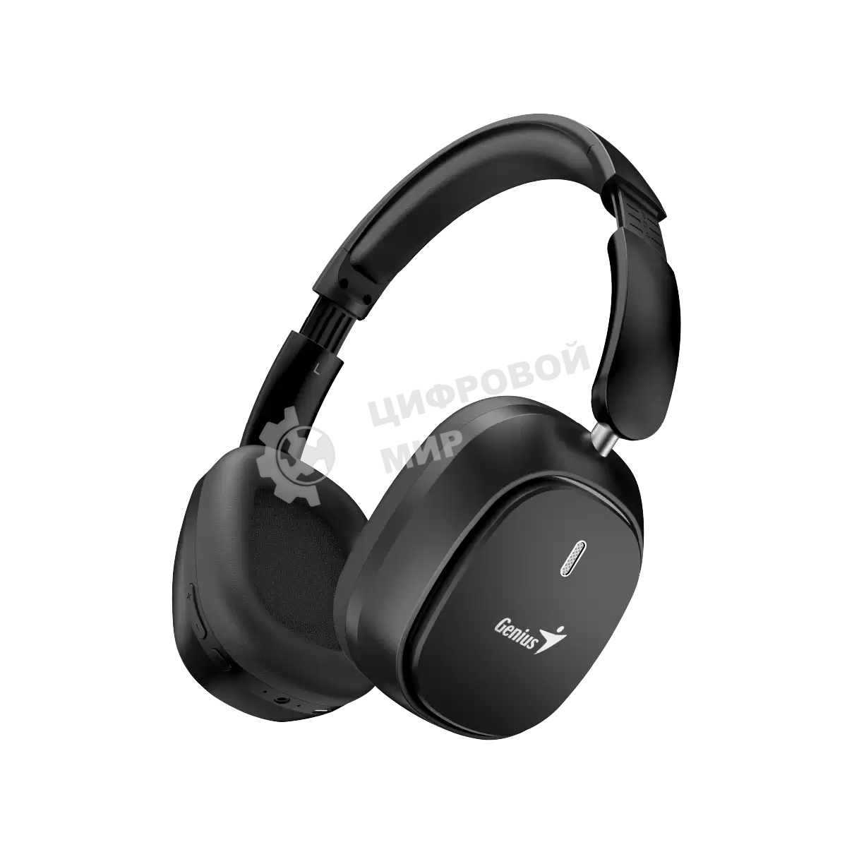 Беспроводные/проводные наушники Genius HS-820BT черный, полноразмерные, Bluetooth + проводной, складная конструкция, до 15 ч