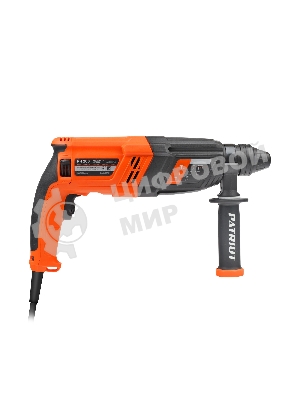 Перфоратор Patriot RH 263, SDS+, мощность 880 Вт, 2.9 Дж, 3 режима работы, макс.диаметр 26мм, глубиномер, кейс