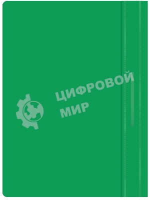 Папка-скоросшиватель Silwerhof Eco A4 прозрач.верх.лист пластик зеленый
