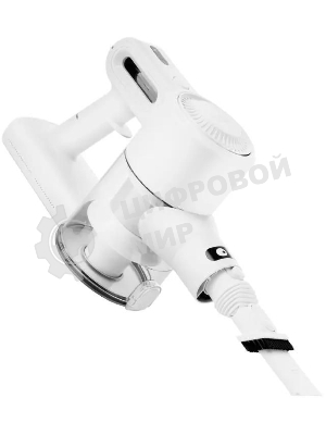 Пылесос вертикальный Kitfort КТ-5117 белый, питание от аккумулятора,  50 Вт, уборка сухая, пылесборник 0,5 л