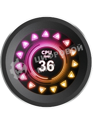 Водяное охлаждение для процессора SAMA Q60 Black (360мм, LED temp., черный, ARGb/Fans: 3x120мм, 86CFM, 30dBA, 2600RPM/Pump height 64мм, 30dBA, 2800RPM, Rad thickness 27мм/S: 1851, 1700, 1200, 20XX, 115X, AM5, AM4)