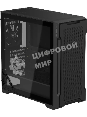 Компьютерный корпус Gigabyte C102B Gb-C102G, без БП MicroATX 5x120мм 4x140мм 2xUSB 3.0 audio bott PSU, черный