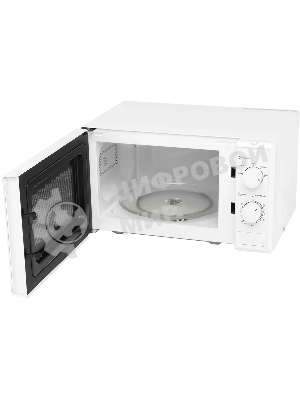 Микроволновая печь SunWind SUN-MW051 белый, 20 л, 700 Вт, переключатели - поворотный механизм