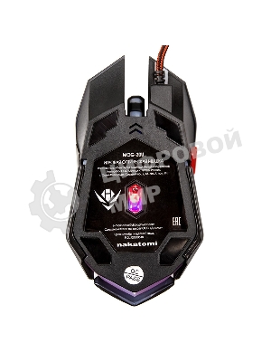 Мышь проводная Nakatomi MOG-20U черный, 2400 dpi, USB, кнопки - 6