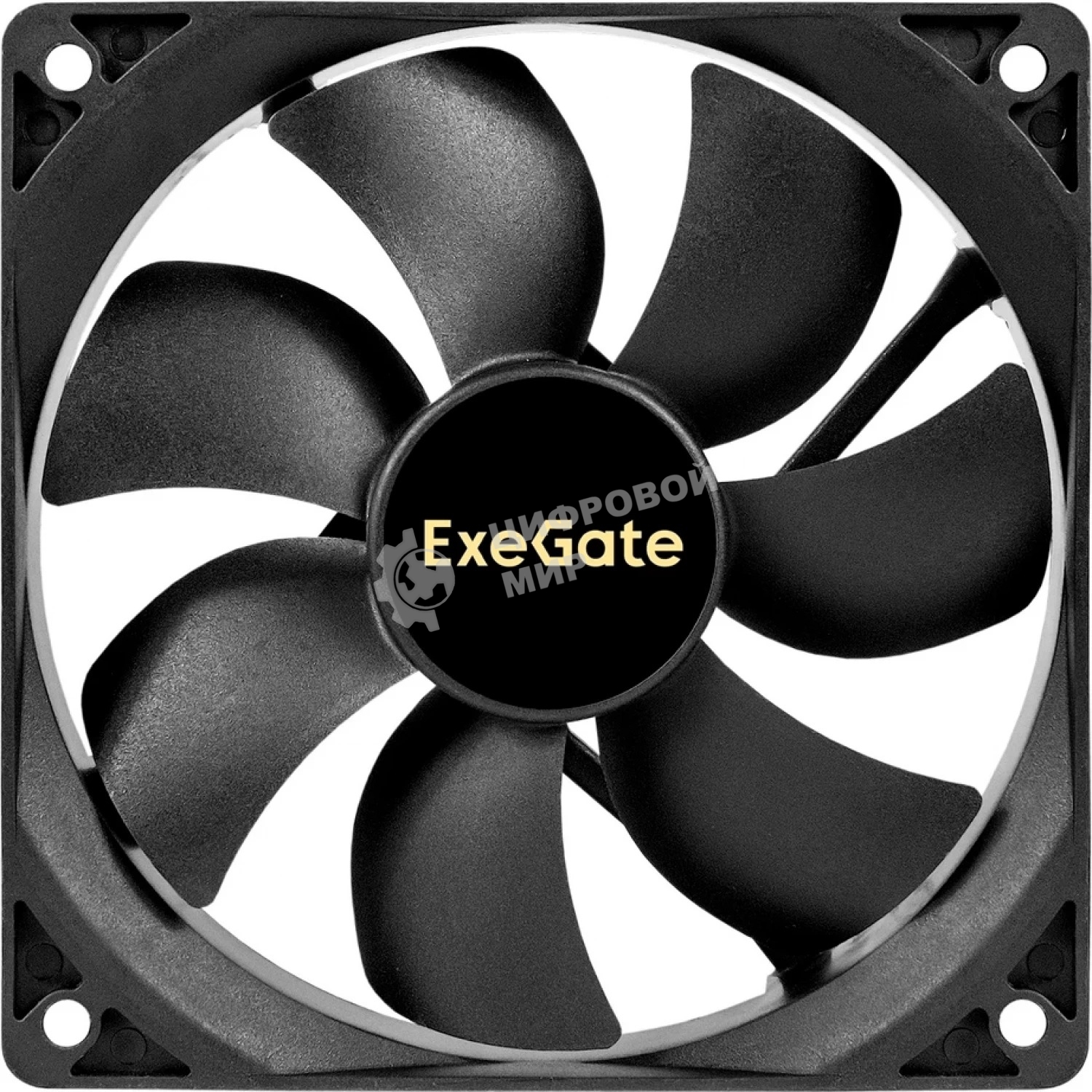 Вентилятор для корпуса ExeGate ExtraSilent ES12025S3P черный, 120 мм, 1300 об/мин, 22 дБ, 3 pin