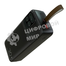 Портативный аккумулятор More choice (4620202550637) PB55-30 с кабелем 1USB 3.0A 22.5W PD - 30000mAh черный