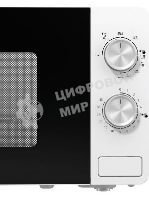 Микроволновая печь Gorenje MO20E2W белый, 20 л, 800 Вт, переключатели - поворотный механизм
