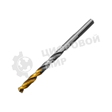 Сверло спиральное по металлу Denzel 5,5 x 93мм, Р6М5, Golden Tip