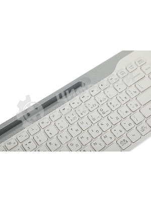 Клавиатура беспроводная A4Tech Fstyler FBK25, USB, Bluetooth/Радиоканал, белый/серый