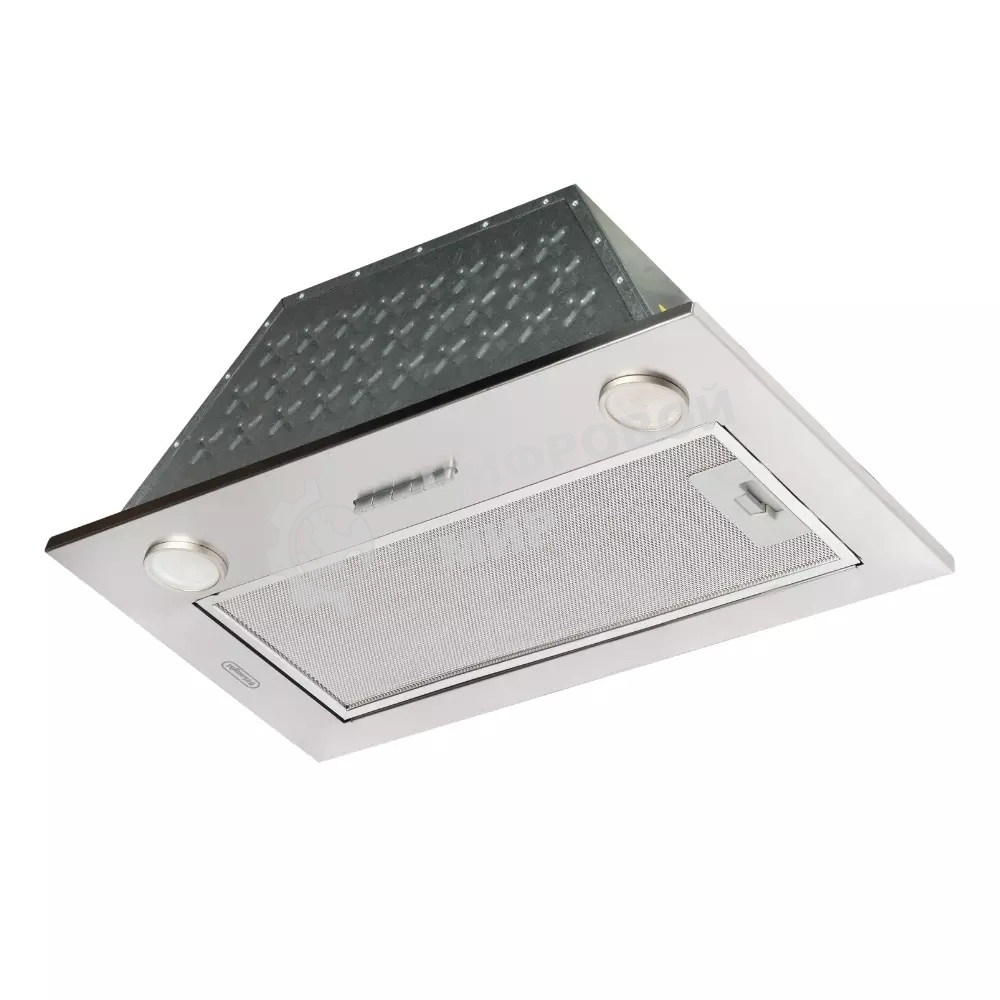 Вытяжка встраиваемая DeLonghi Cosetta 510 IM серебристая, 52.5 см, 1200 куб. м/ч, 66 дБ