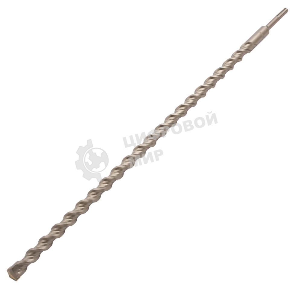 Бур по бетону Denzel двойная спираль, Cobalt W-tip, 20x600 мм, SDS PLUS