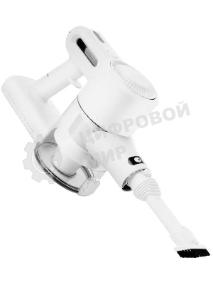 Пылесос вертикальный Kitfort КТ-5117 белый, питание от аккумулятора,  50 Вт, уборка сухая, пылесборник 0,5 л