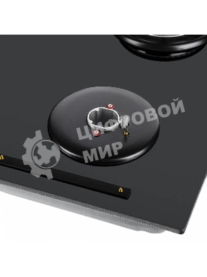 Газовая варочная панель Maunfeld EGHG.64.6CB/G, 4 конфорки, закаленное стекло, черный