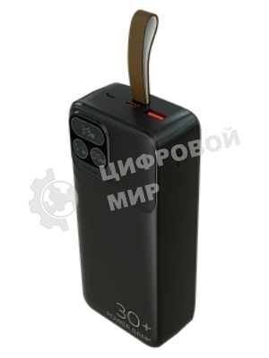 Портативный аккумулятор More choice (4620202550637) PB55-30 с кабелем 1USB 3.0A 22.5W PD - 30000mAh черный