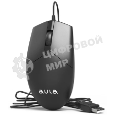 Мышь проводная AULA AM104 черный