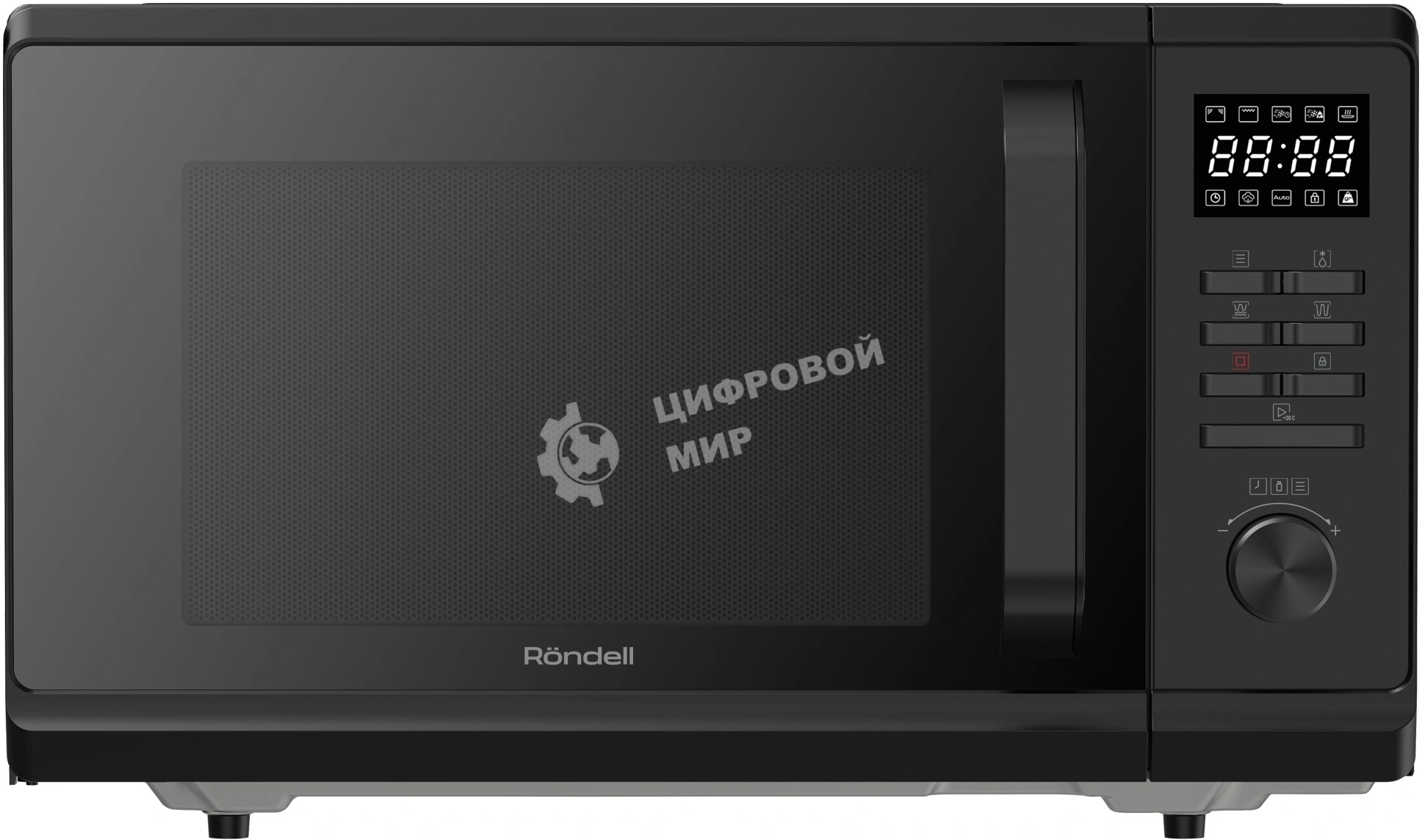 Микроволновая печь Rondell RDE-MW236 черный, 23 л, 800 Вт, переключатели - кнопки, поворотный механизм