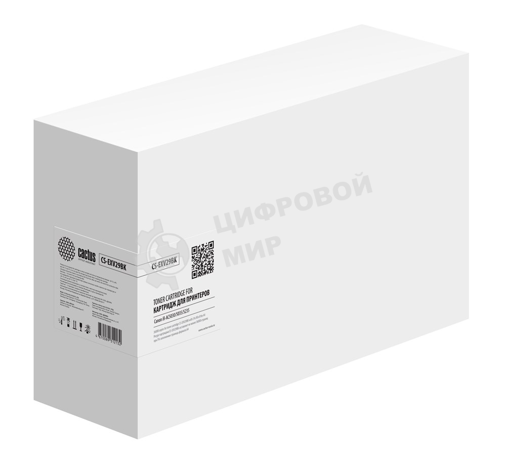 Картридж лазерный Cactus CS-EXV29BK черный (36000 стр.) для Canon iR-AC5030/5035/5235/5240