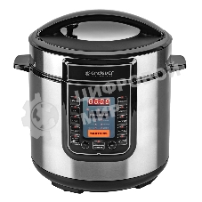 Скороварка-мультиварка электрическая Endever Vita-132, черный/стальной, мощность 1200 Вт, емкость 6л, 16 авторежимов работы, книга рецептов, 2 шт/уп.