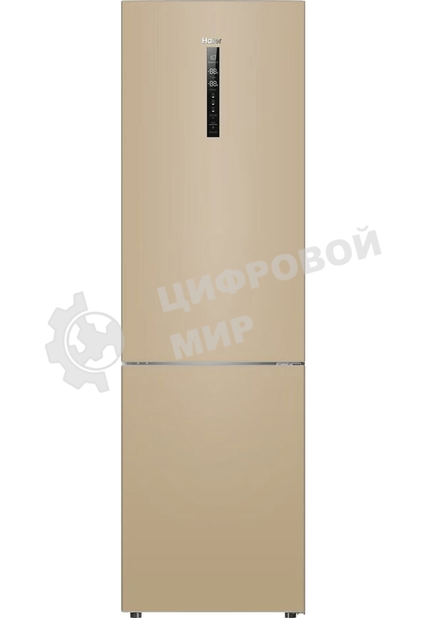 Холодильник Haier C2F637CGGU1 золотистый, двухкамерный, 278/108л, морозилка снизу, No Frost