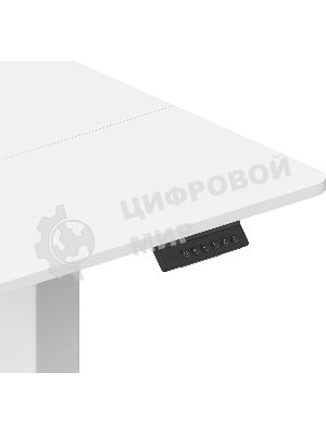 Стол компьютерный Cactus CS-EDL-WWT столешница ДСП, белый каркас белый