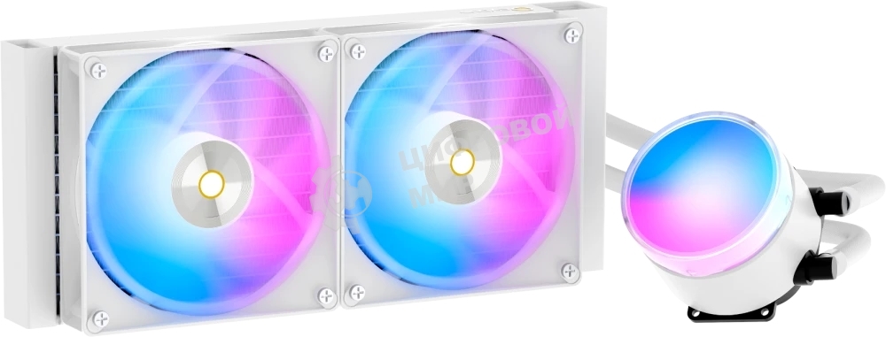 Система охлаждения Ocypus Sigma L24 WH ARGB, 240мм, LCD Pump 2.4