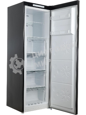 Морозильная камера Maunfeld MFFR170SB, черный, 206л, 4 ящика, 2 полки