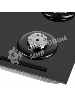 Газовая варочная панель Maunfeld EGHG.64.6CB/G, 4 конфорки, закаленное стекло, черный