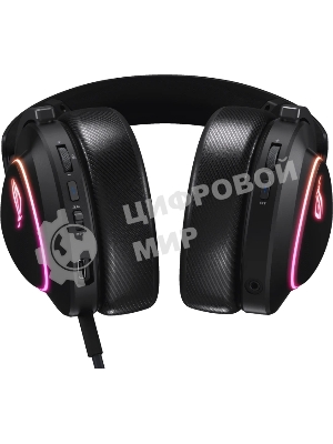 Гарнитура ASUS ROG Delta II чёрный, беспроводная + проводная, Bluetooth, подсветка