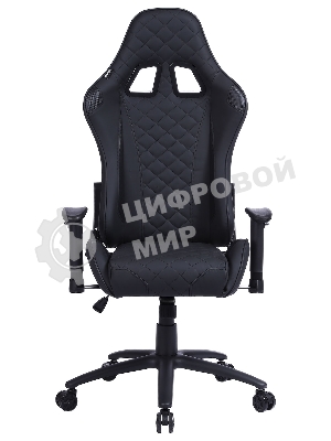 Кресло Cactus CS-CHR-030BL черный, экокожа, подголовник