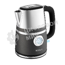 Чайник электрический Kitfort КТ-670-1 1.7 л, 2200 Вт, графит (корпус: металл)